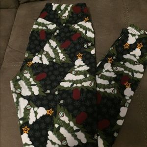Lularoe Christmas leggings OS